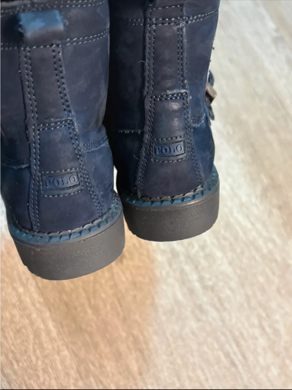 POLO RALPH LAUREN NAVY BLUE TODDLER BOOTS SIZE 6